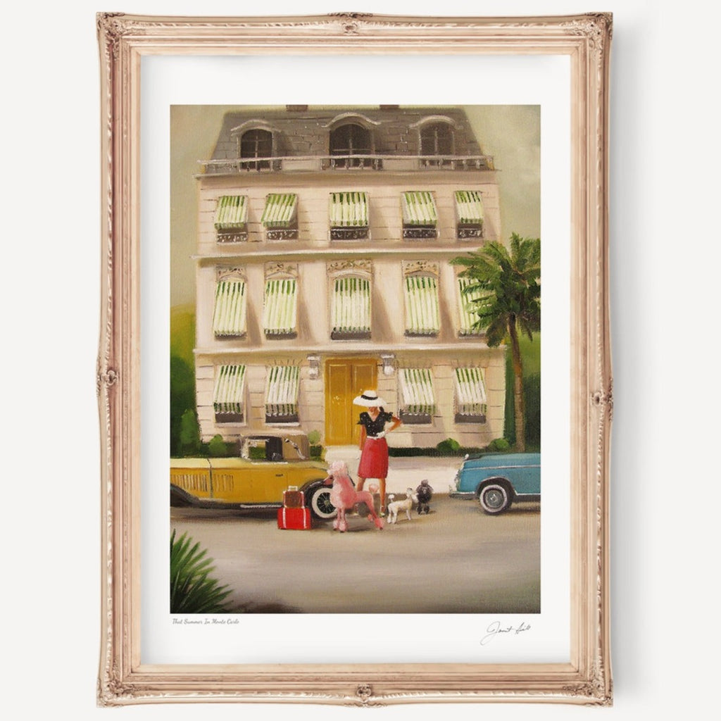 Janet Hill Art Print: That Summer in Monte Carlo 11.5"x16" - Freshie & Zero Studio Shop