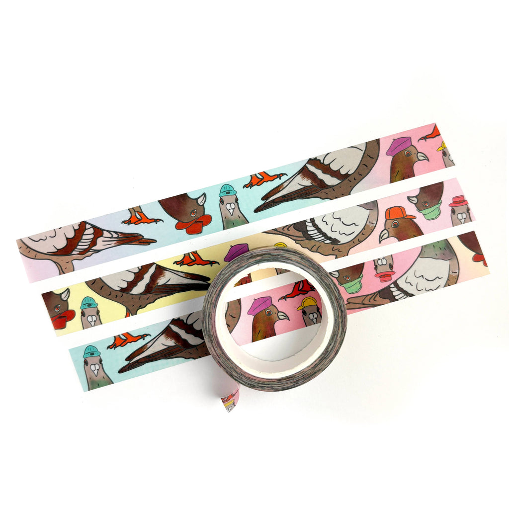 Pigeons Washi Tape - Freshie & Zero Studio Shop