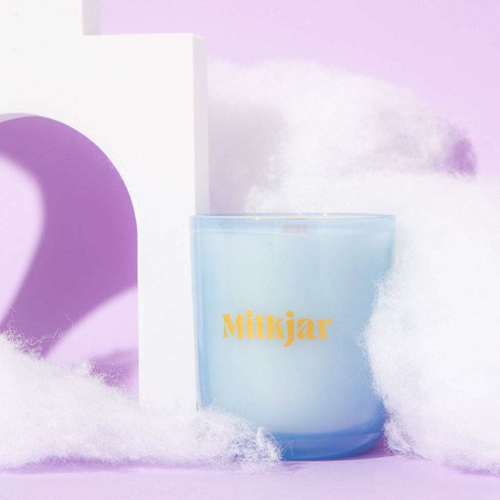 Silver Linings - Palo Santo & Oud Coconut Soy 8oz Candle by Milkjar - Freshie & Zero Studio Shop