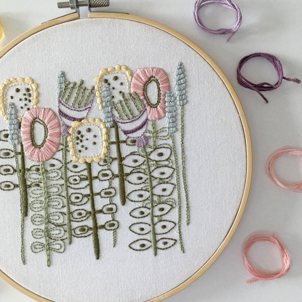 Floral Embroidery Kit - Freshie & Zero Studio Shop