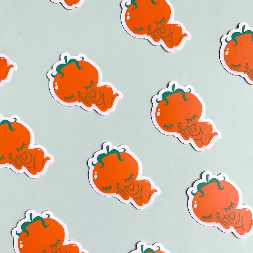 Kissy Tomato Vinyl Sticker - Freshie & Zero Studio Shop
