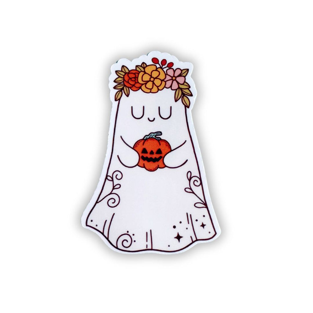 Boho Ghost Vinyl Sticker - Freshie & Zero Studio Shop