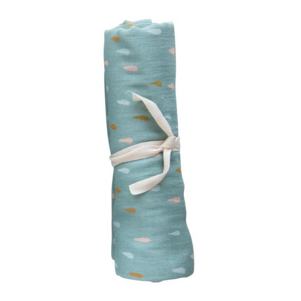 Cotton Printed Baby Swaddle - Freshie & Zero Studio Shop