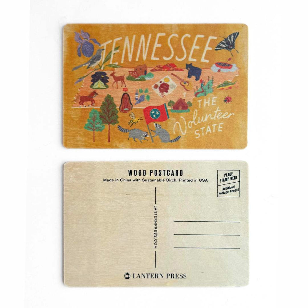 Celebrate Tennessee Wooden Postcard - Freshie & Zero Studio Shop