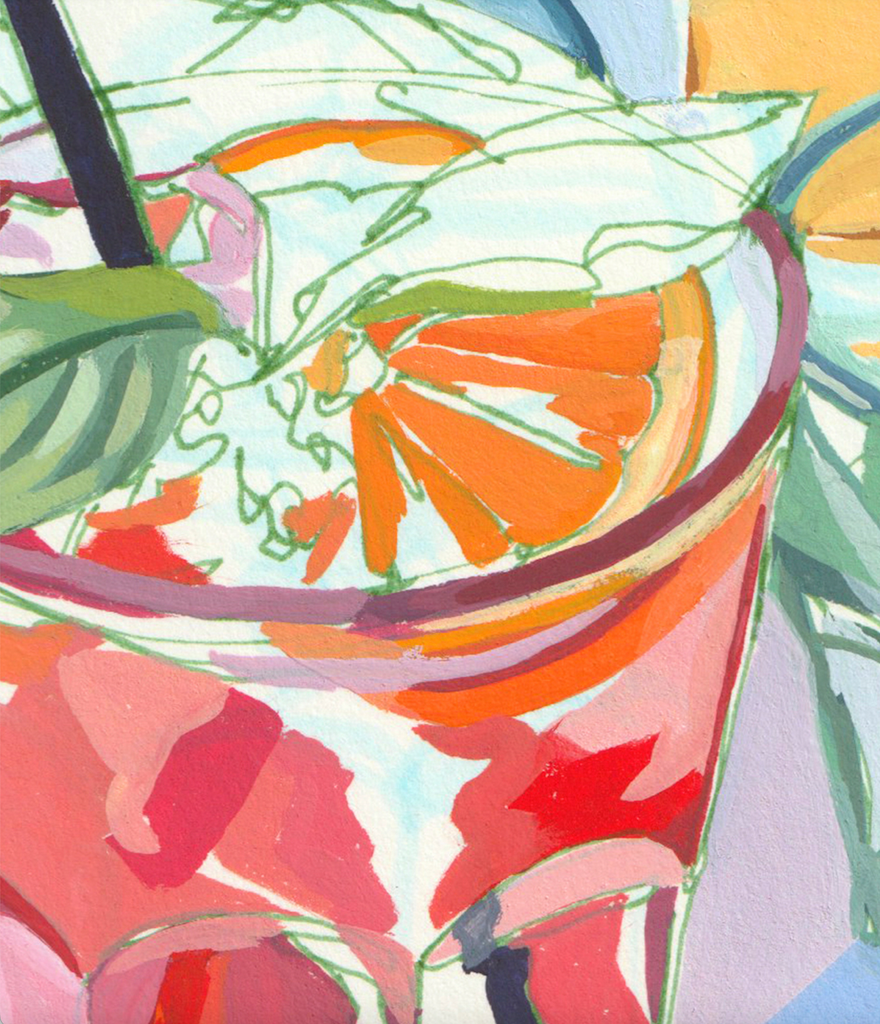 Anissa Riviere 8x10 Signed Art Print: Cocktails in Italy - Freshie & Zero Studio Shop