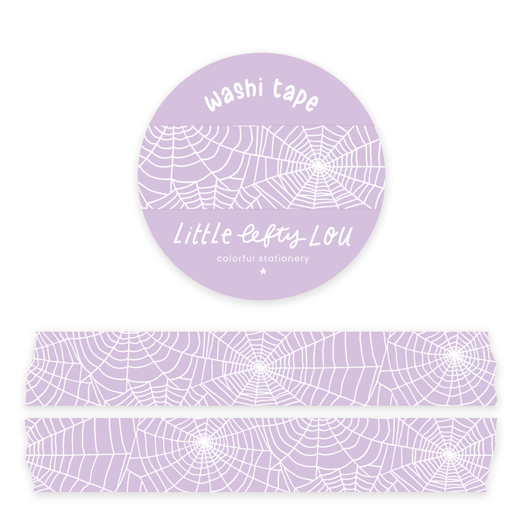 Spiderweb Purple Washi Tape - Freshie & Zero Studio Shop