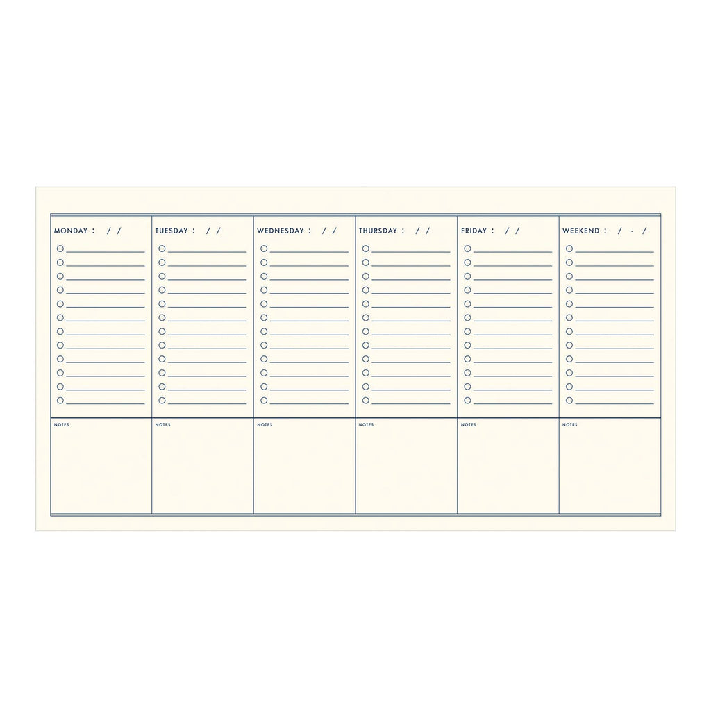 Pink Striped Undated Weekly Planner - Freshie & Zero Studio Shop