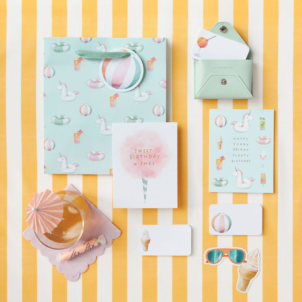 Pool Party Birthday Greeting Card - Freshie & Zero Studio Shop