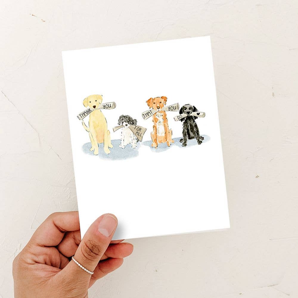 Thank you for all that you do Card - Freshie & Zero Studio Shop
