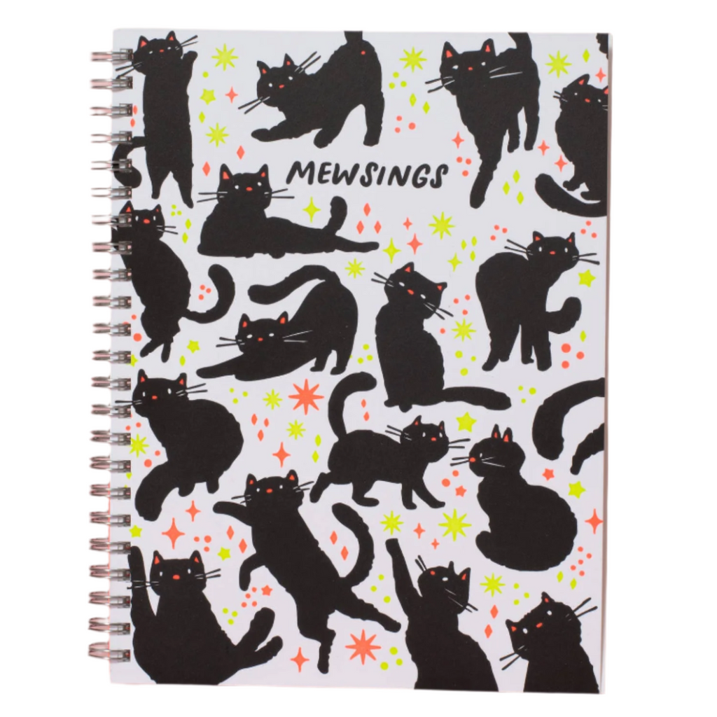 Mewsings Cat Letterpress Blank Notebook - Freshie & Zero Studio Shop