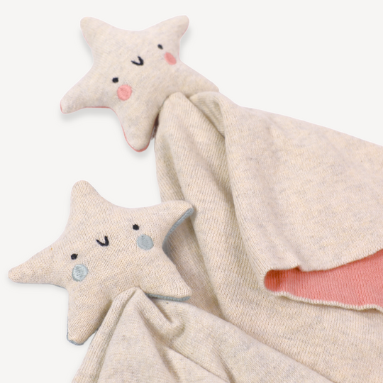 Organic Baby Lovey Blanket: Star - Freshie & Zero Studio Shop