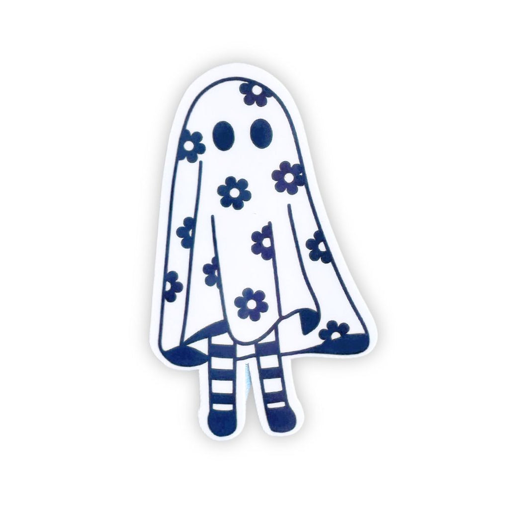 Daisy Ghost Girl Vinyl Sticker - Freshie & Zero Studio Shop