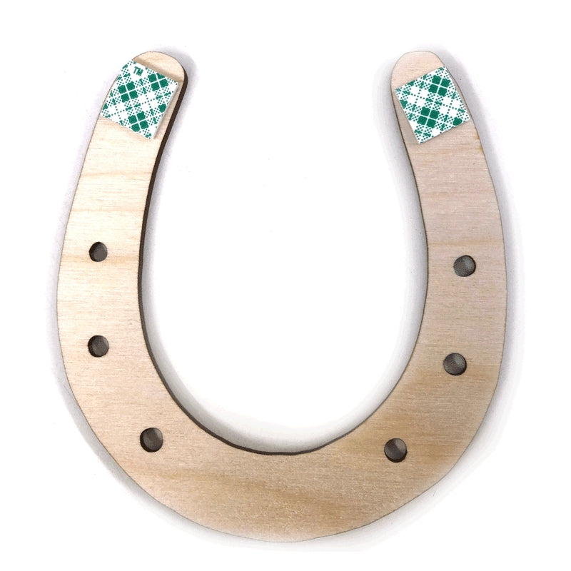 Lucky Wood Horseshoe Wall Decor - Freshie & Zero Studio Shop