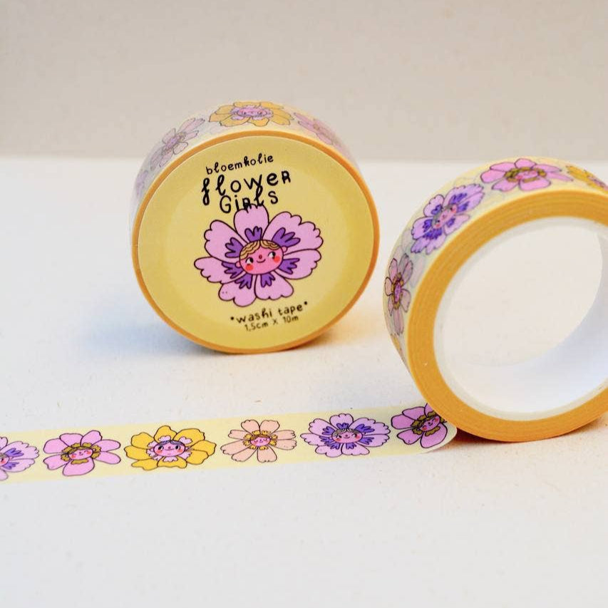 Flower Girls Washi Tape - Freshie & Zero Studio Shop