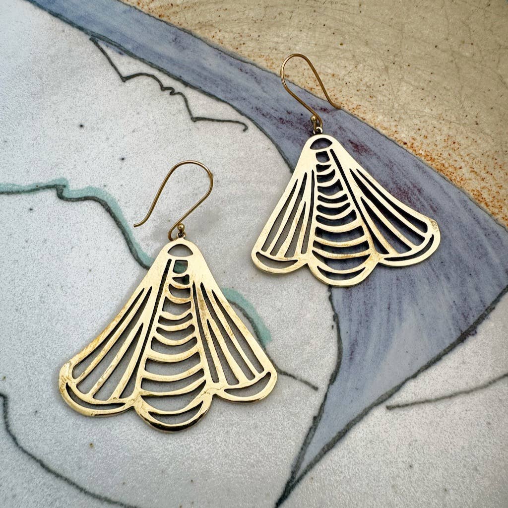 Josie Brass Earrings by Handker - Freshie & Zero Studio Shop
