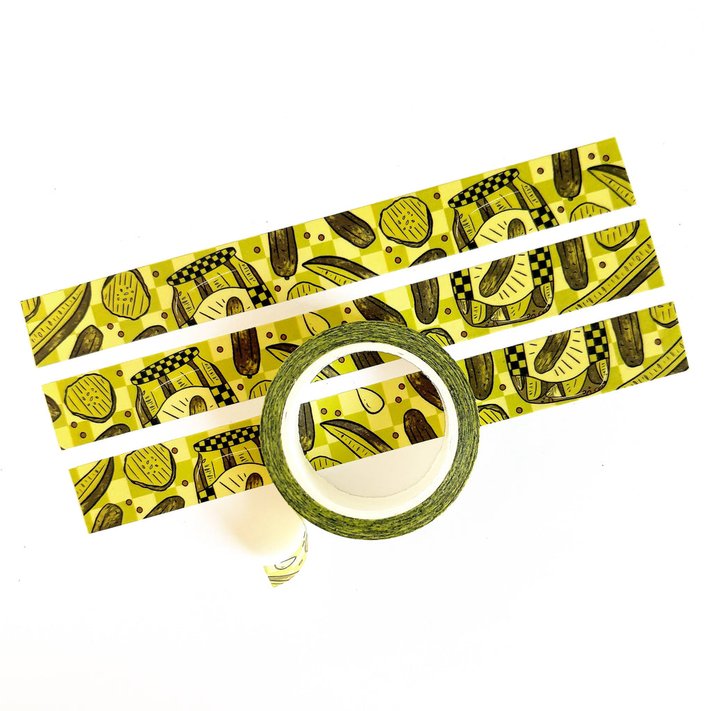 Pickle Pattern Washi Tape - Freshie & Zero Studio Shop