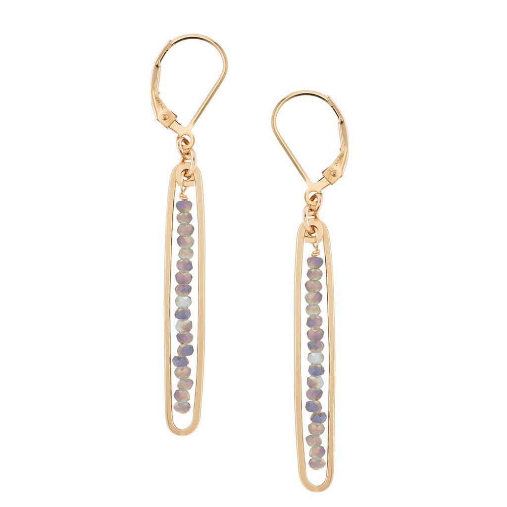 Lyric Earrings with Labradorite - Freshie & Zero Studio Shop