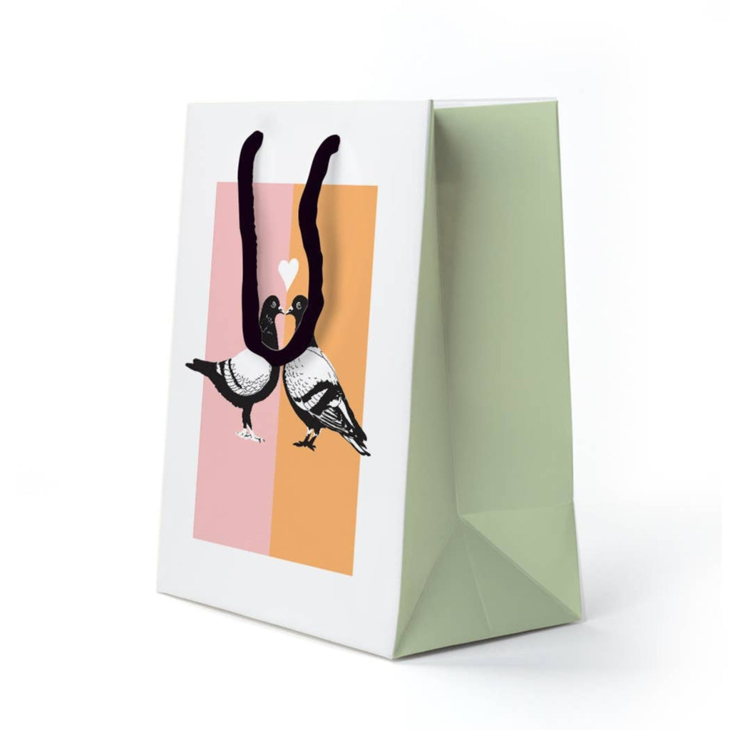 Love Birds Pigeon Gift Bag - Freshie & Zero Studio Shop