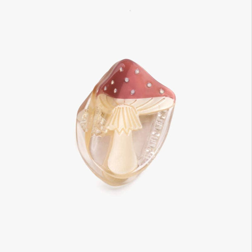 Mushroom Mini Acetate Hair Claw Clip With Rhinestones - Freshie & Zero Studio Shop
