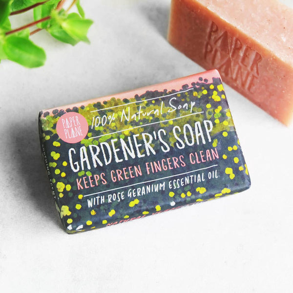 Gardener's Soap: Rose Geranium by Paper Plane - Freshie & Zero Studio Shop
