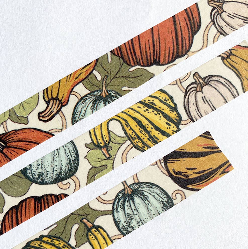 Pumpkin + Gourds Fall Washi Tape - Freshie & Zero Studio Shop