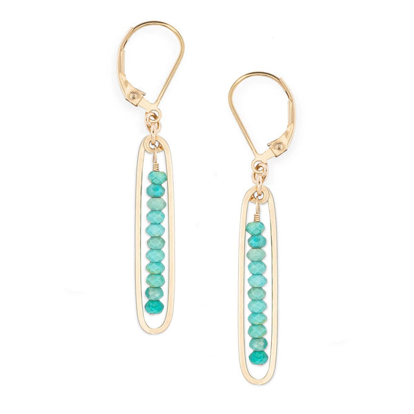 lyric earrings with turquoise - Freshie & Zero Studio Shop