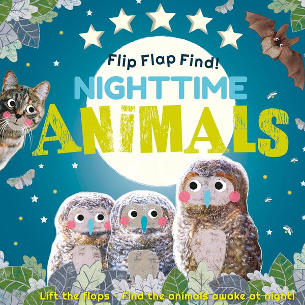 Night Time Animals Flip Flap Find! Book - Freshie & Zero Studio Shop