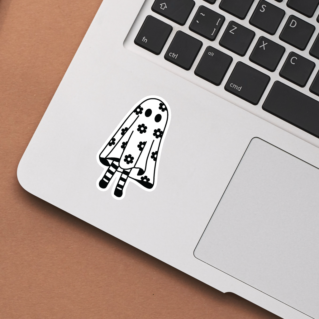Daisy Ghost Girl Vinyl Sticker - Freshie & Zero Studio Shop