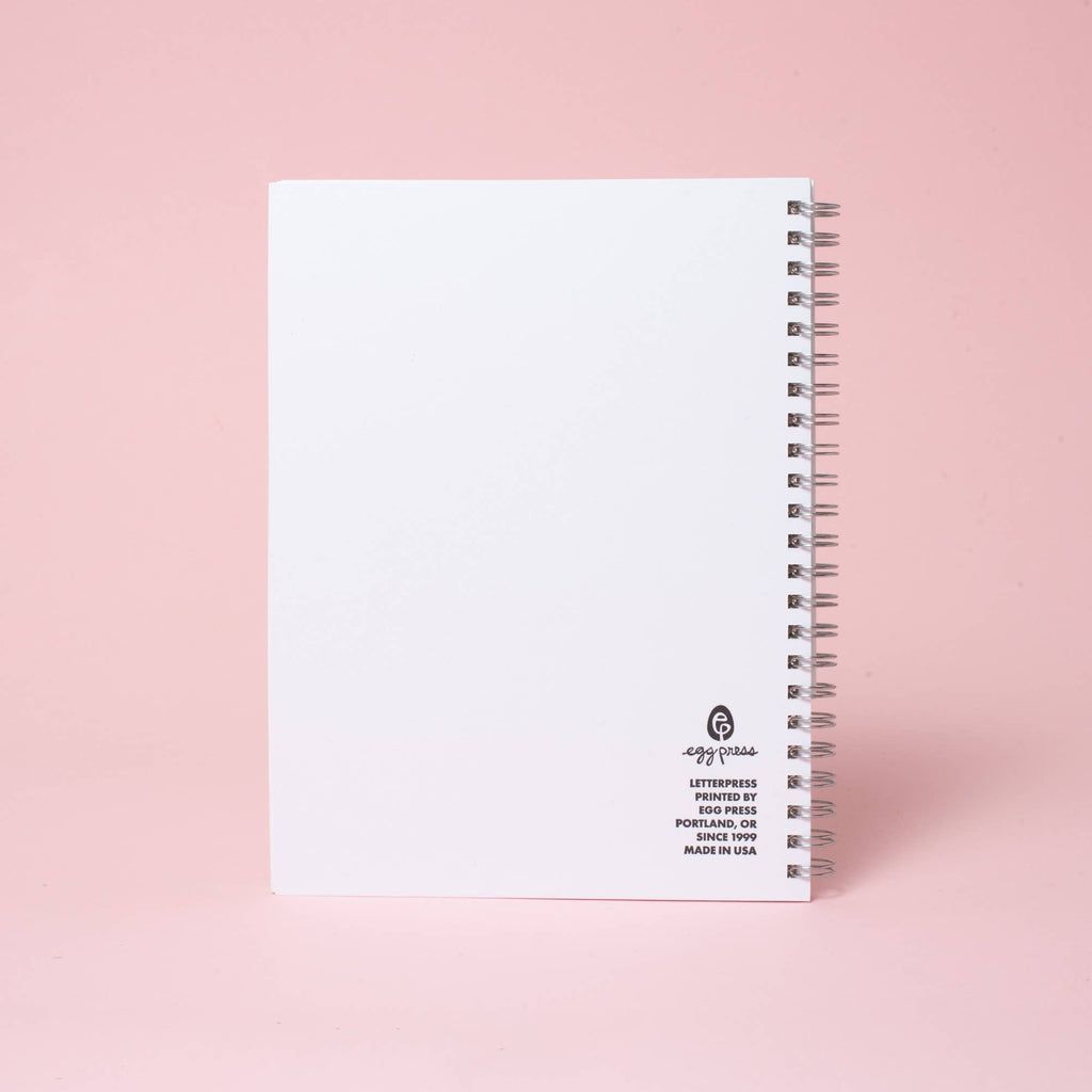 Cat Garden Letterpress Blank Notebook - Freshie & Zero Studio Shop