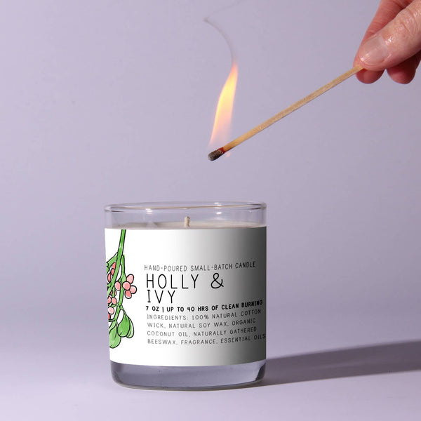 Holly & Ivy 7oz Just Bee Candle - Freshie & Zero Studio Shop