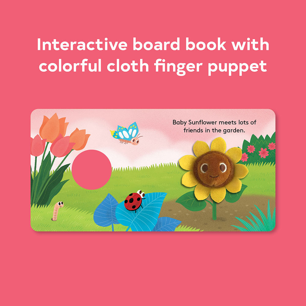 Baby Sunflower Finger Puppet Board Book - Freshie & Zero Studio Shop
