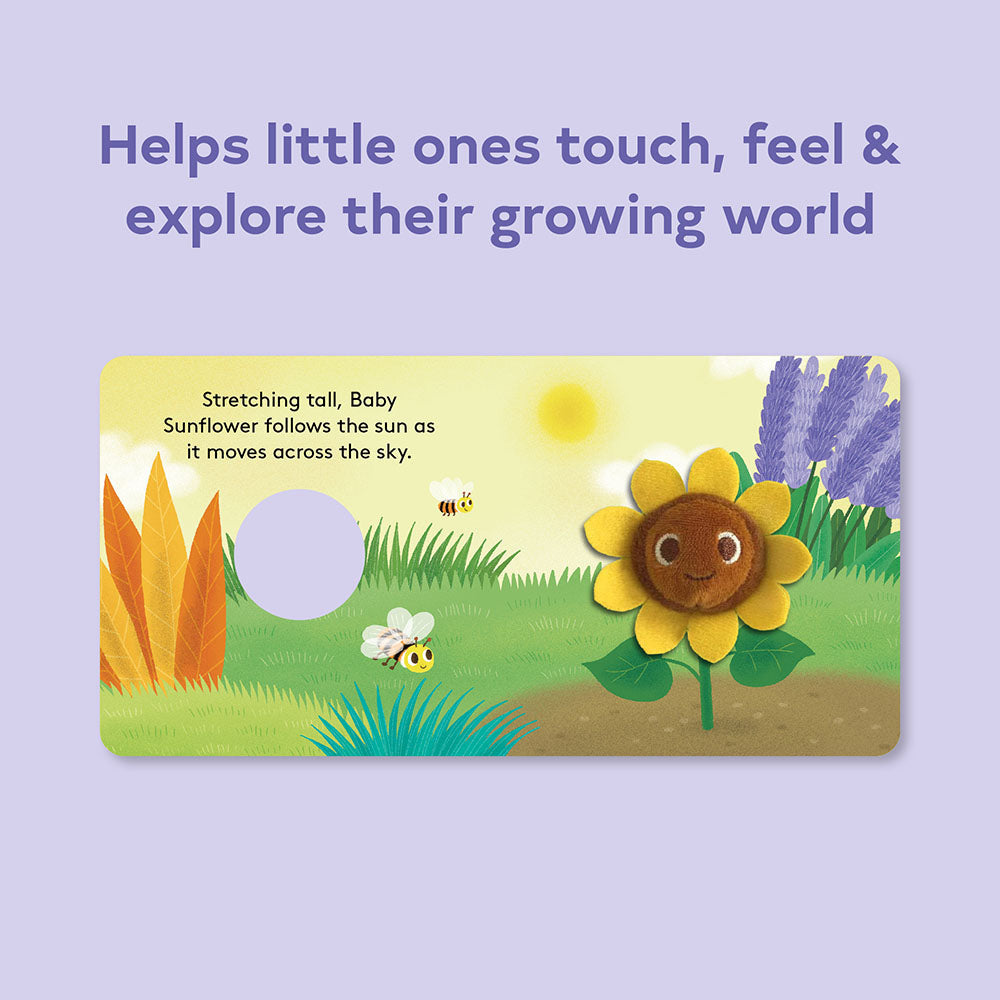 Baby Sunflower Finger Puppet Board Book - Freshie & Zero Studio Shop