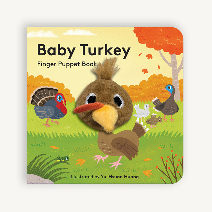 Baby Turkey Finger Puppet Board Book - Freshie & Zero Studio Shop