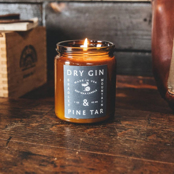 Dry Gin & Pine Tar Candle by Bradley Mountain - Freshie & Zero Studio Shop