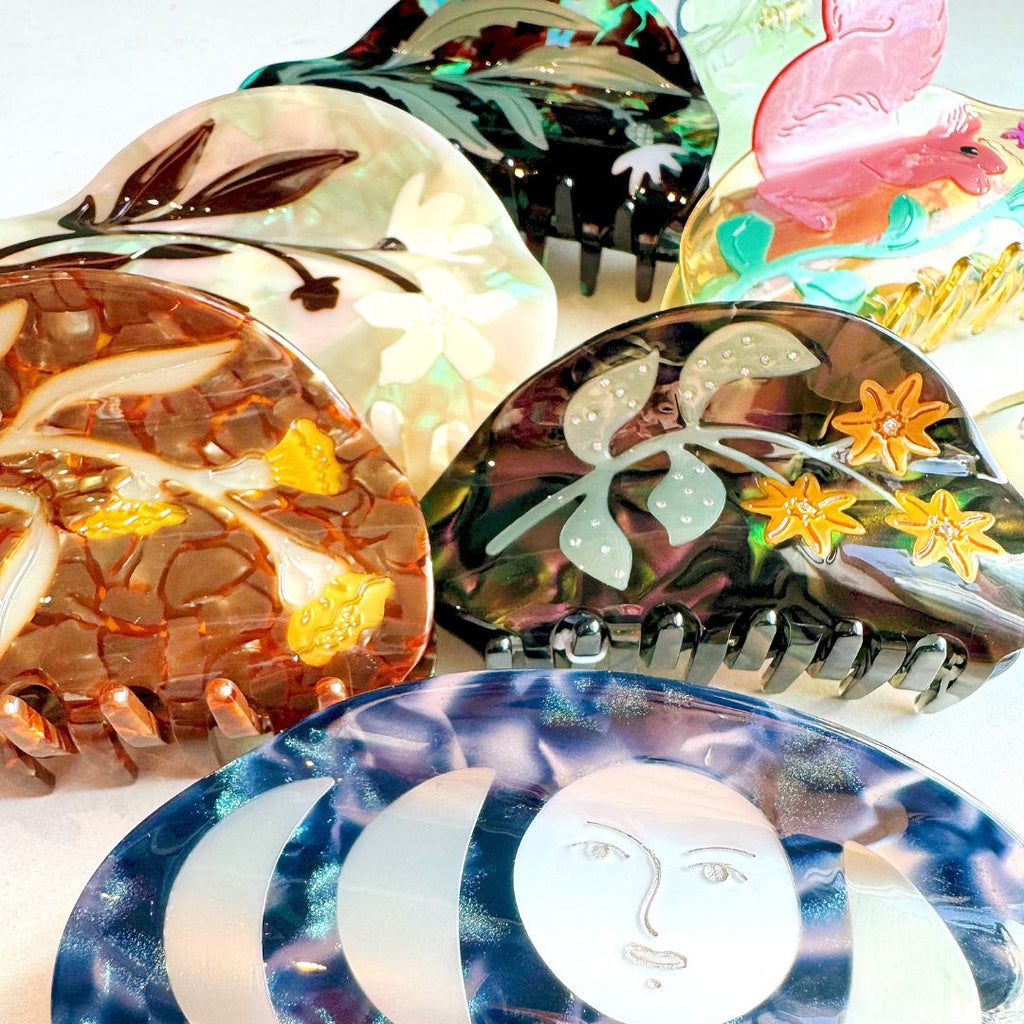 Bryony Floral XL Hair Claw by Winona Irene - Freshie & Zero Studio Shop