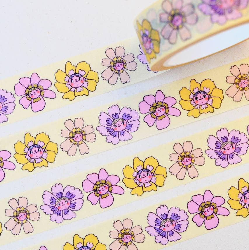Flower Girls Washi Tape - Freshie & Zero Studio Shop