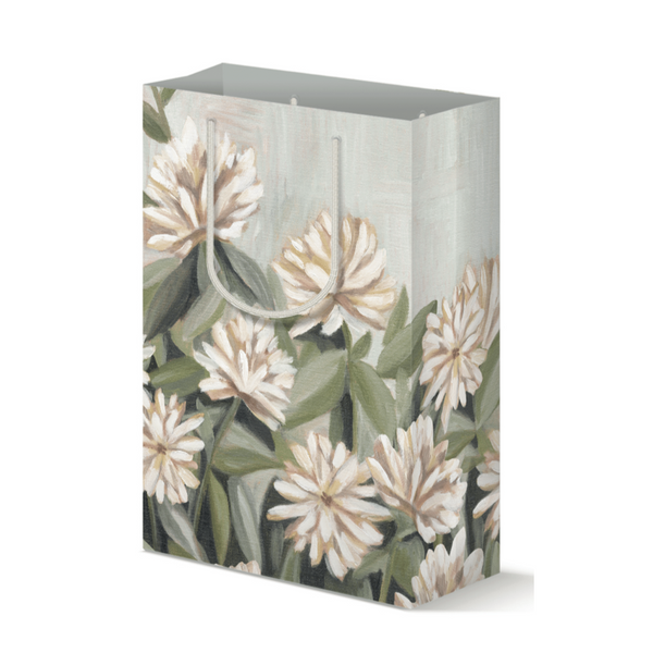 Sage and White Floral Gift Bag - Freshie & Zero Studio Shop