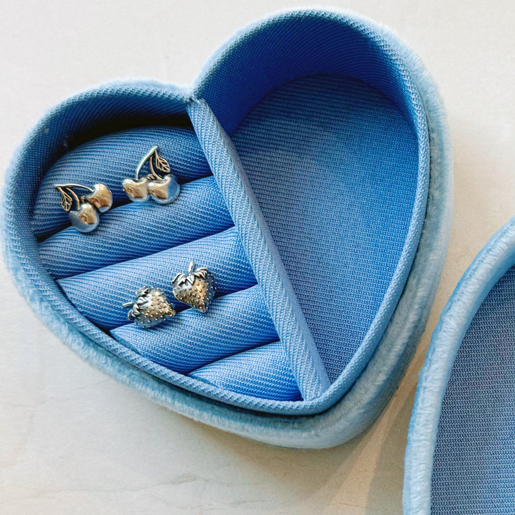 Little Stud Earrings: Cherries - Freshie & Zero Studio Shop