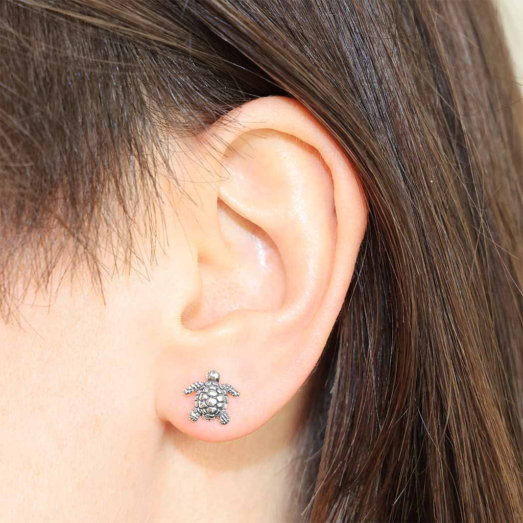 Little Stud Earrings: Sea Turtles - Freshie & Zero Studio Shop
