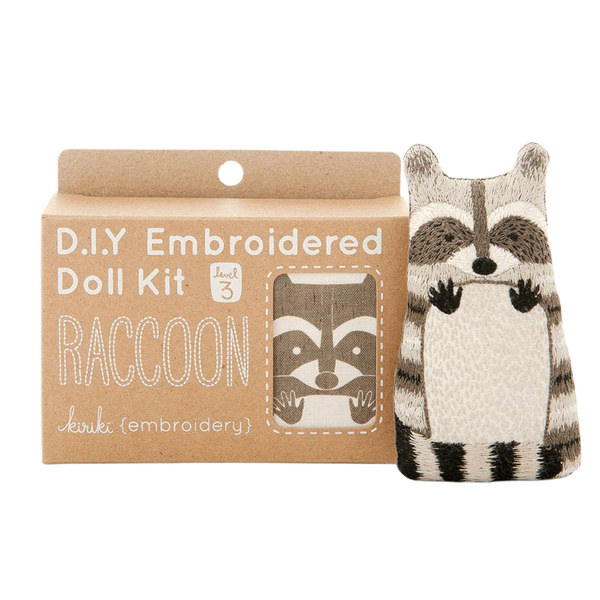 Embroidery Kit, Raccoon | Level 3 - Freshie & Zero Studio Shop