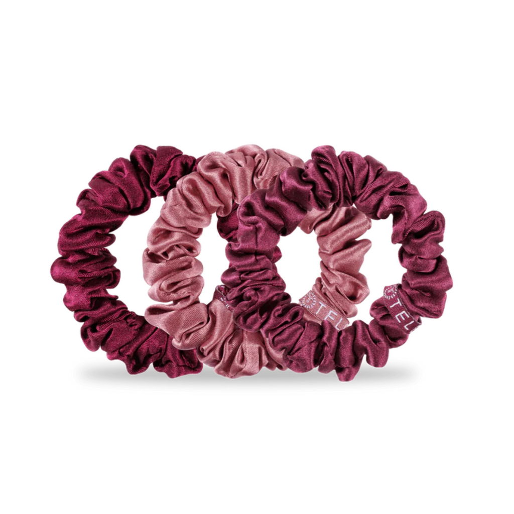 Teleties Small Silk Scrunchies - Set of 3 - Freshie & Zero Studio Shop