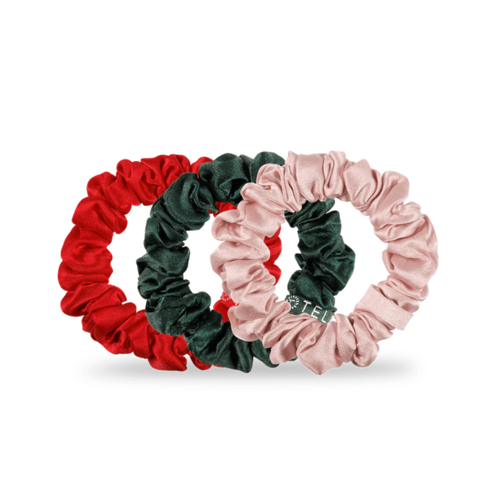 Teleties Small Silk Scrunchies - Set of 3 - Freshie & Zero Studio Shop