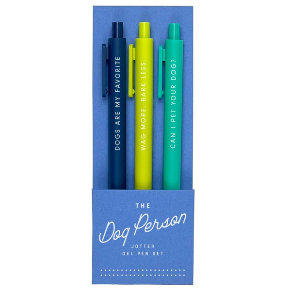 Dog Person - Pack of 3 Gel Pens - Freshie & Zero Studio Shop