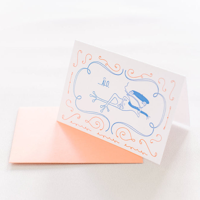 François le Frog Says "Âlo" Boxed Greeting Cards - Set of 6 - Freshie & Zero Studio Shop