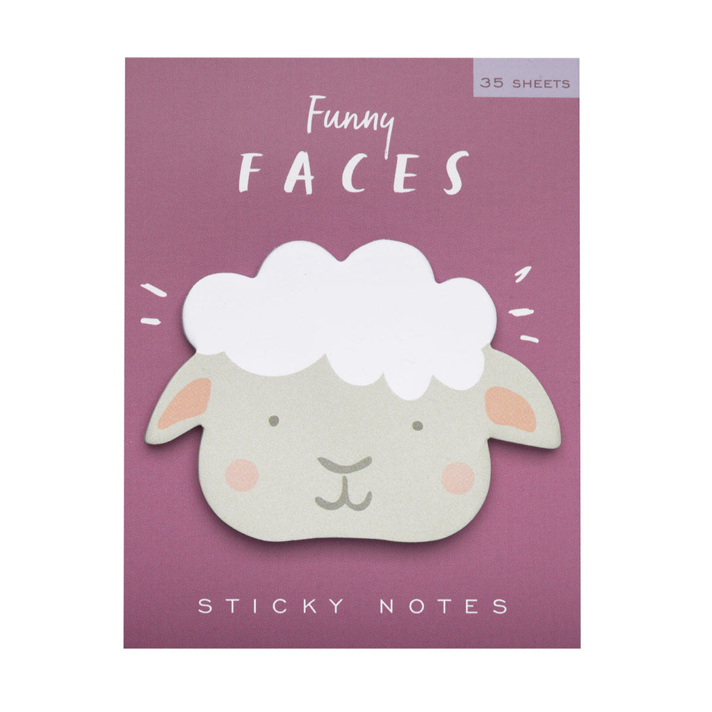 Sheep Funny Faces Sticky Notes - Freshie & Zero Studio Shop