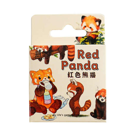 Little Box of Kawaii Paper Stickers: Red Panda - Freshie & Zero Studio Shop