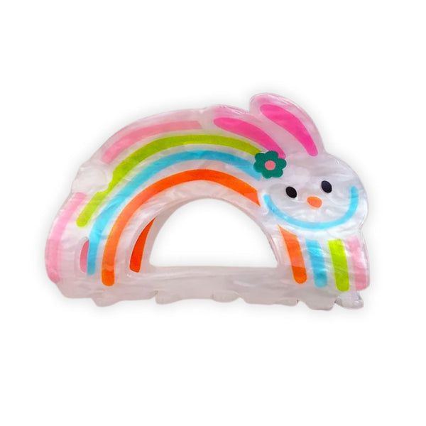 Rainbow Bunny Hair Claw - Freshie & Zero Studio Shop