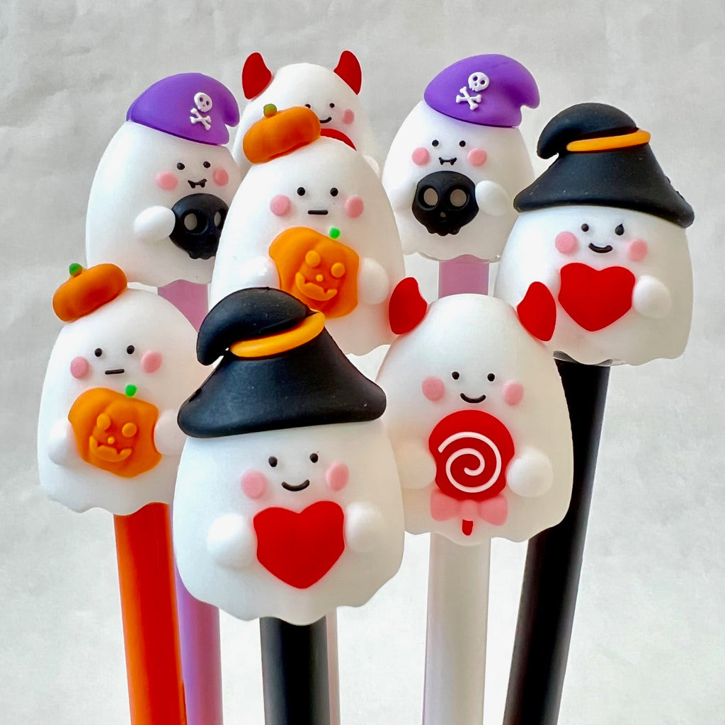 Halloween Ghosts Gel Pens - Freshie & Zero Studio Shop