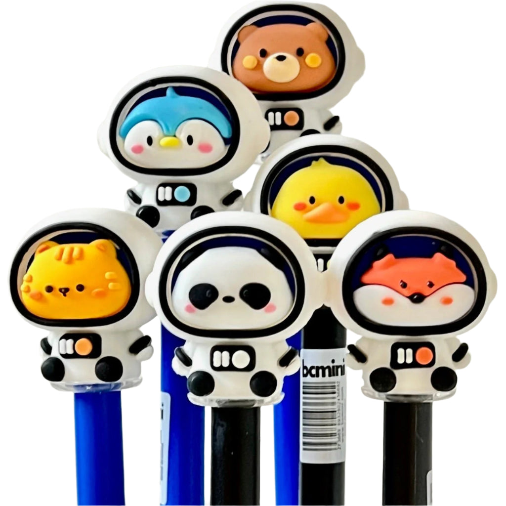 Animal Space Team Gel Pens - Freshie & Zero Studio Shop