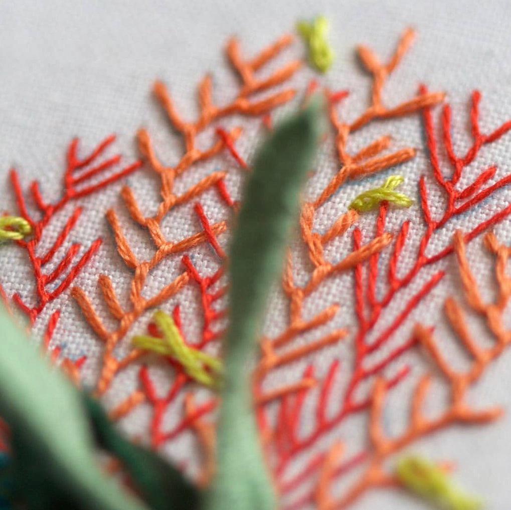 Embroidery Sampler Kit: Coral Reef - Freshie & Zero Studio Shop